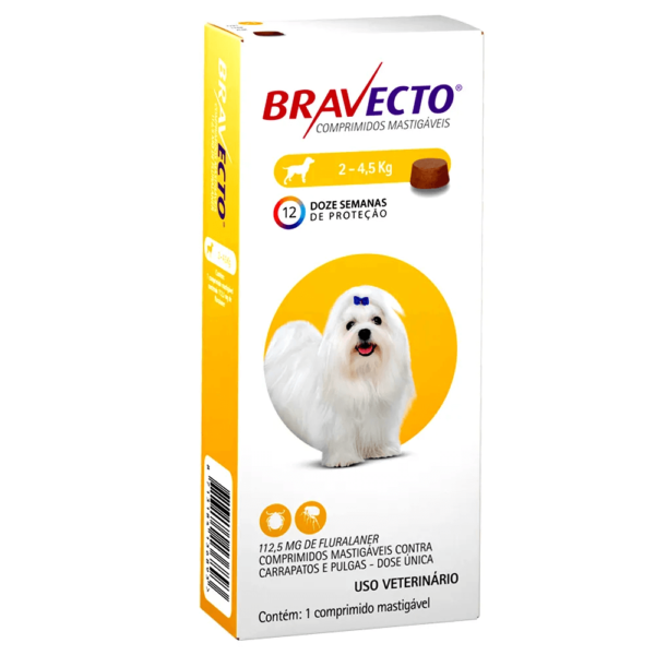 Bravecto Perro 112,5 MG x 1 TAB 2 - 4,5 KG