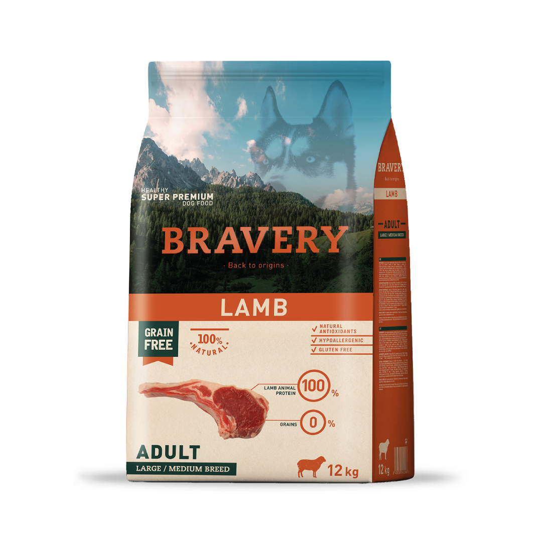 Bravery Lamb Medium Large 12 KG