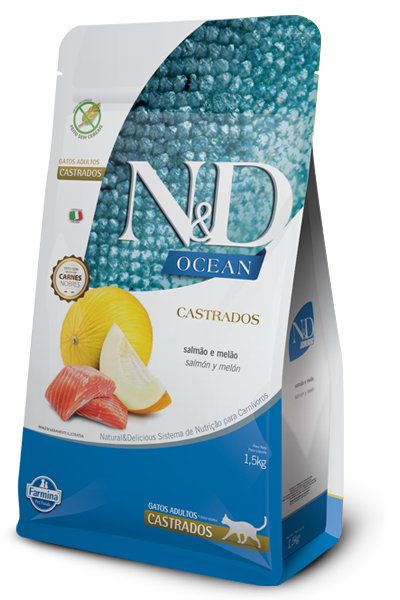 N&D Ocean Gato Adulto Castrado Salmon