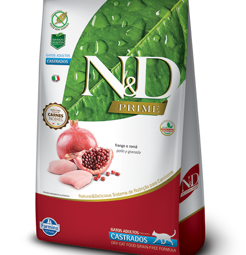 N&D Prime Gato Adulto Castrado Pollo